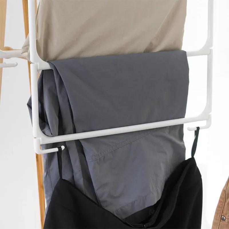 3/4 Layers Rotatable Clothes Rack,Portable Foldable Pants Hanger for Travel,Multi-functional Closet Organizer Racks for Scarf