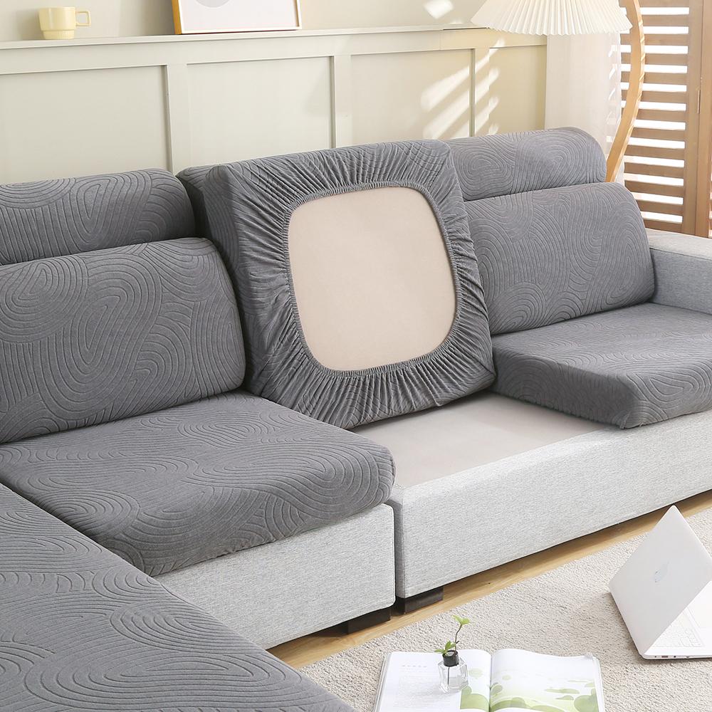 Jacquard Sofa Seat Cushion Cushion Cover Stretch Sofa Slipcover Couch L Shape Corner Replacement Protective Cover Sofa Covers For Living Room Room