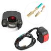 Motorcycle 7 8inch Handlebar Mount LED Headlight On Off Switch with Red Button