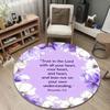 Eclectic Round Skull Multicolor Rug Pad, Non-Slip Floor Mat for Family Room