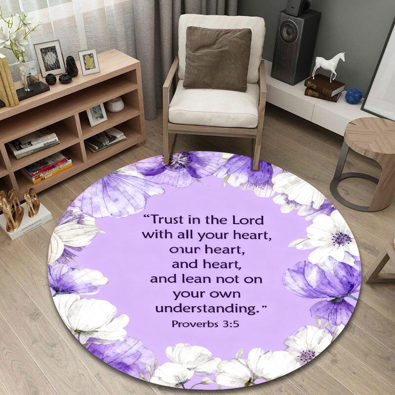 Eclectic Round Skull Multicolor Rug Pad, Non-Slip Floor Mat for Family Room