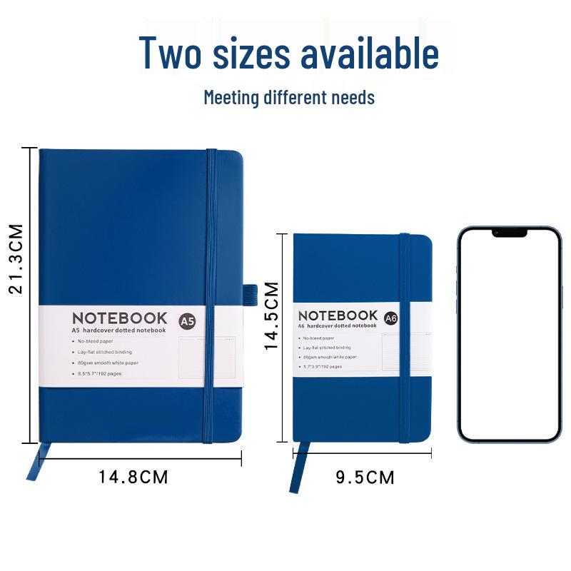 Custom A5 PU Notebook with Strap - Portable, Logo-Printable Business Journal, A6 Size Available