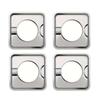 Stain-resistant Square Gas Stove Drip Oil Pan Stainless Steel Gas Range Top Protector  Kitchen