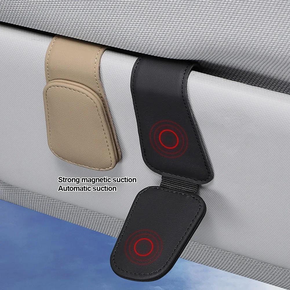 Universal Car Sun Visor Accessories: Glasses Box, Sunglasses Clip