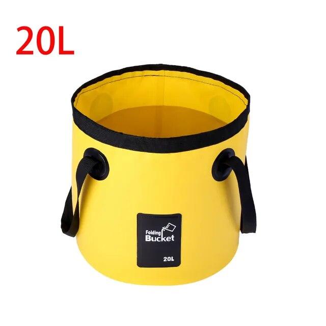 Foldable Multifunction Bucket Waterproof Outdoor Travel Water Storage Carrier Bag Fishing Portable Water Bucket