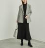 ROPE PICNIC Scallop Neck Rib Knit Pullover Black Maine Size 38 Women's BIOGRACE(R) Sweater, (01),