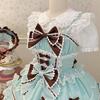 Summer Sweet Lolita Dress Cute Princess Lace Sweet Laminated Long