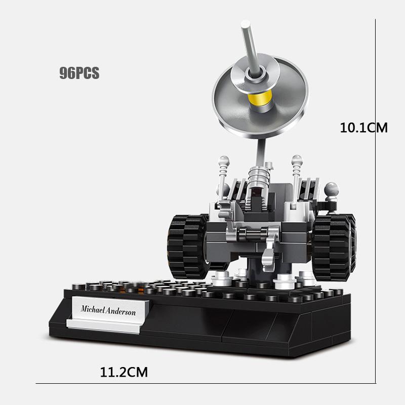 Исследование космоса Фигурки космонавтов Блок Ракета Спутник Космический корабль Луноход Строительные кирпичики Развивающая игрушка для детей Подарки