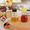 1/4pcs Mini Bear Sauce Bottles Small Condiment Containers Portable Squeeze Bottle For Picnic Travel Kitchen Supplies Soy Sauce