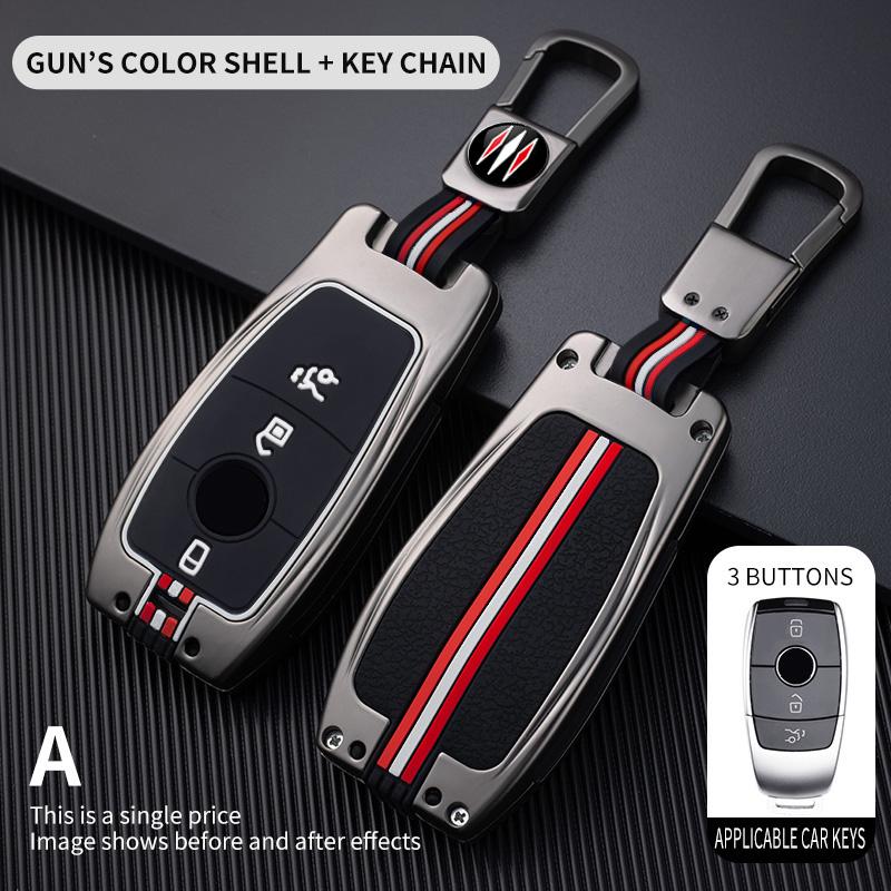 Car Key Case Cover Shell Fob for Mercedes Benz Cla250 Mercedes Benz GLS53 2019 GLS450 Maybach GLS600 2025 AMG C63S GLE 450 2020