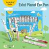 Two-Color Forest Animal Ear Click Pen Set - 12 Pieces for Journaling & Answers