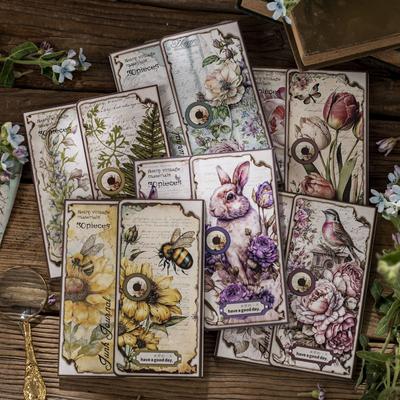 30pcs/pack Vintage Materials Paper Lost Garden Series DIY Scrapbooking Decor Junk Journal Planner Collage Photo Album Craft Paper
