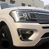 Chrome Front Fog Light Eyelid Lid Cover Trim For 2018- Ford Expedition 2pcs
