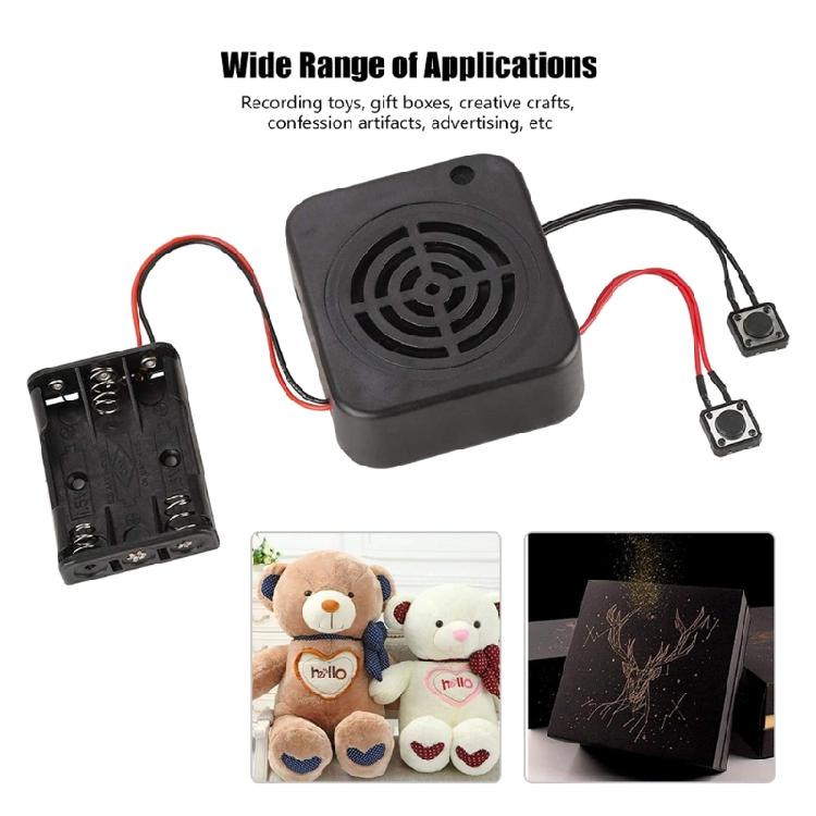 DIY Sprachklare Soundaufnahme Nachrichtenbox Modul für Plüschtier Feiertagsgeschenk