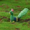 DIY Little House Peacock Ornament Decorative Realistic Hand-crafted Photo Props Display Mold Resin Garden Micro Landscape Home Decor Miniature Statue