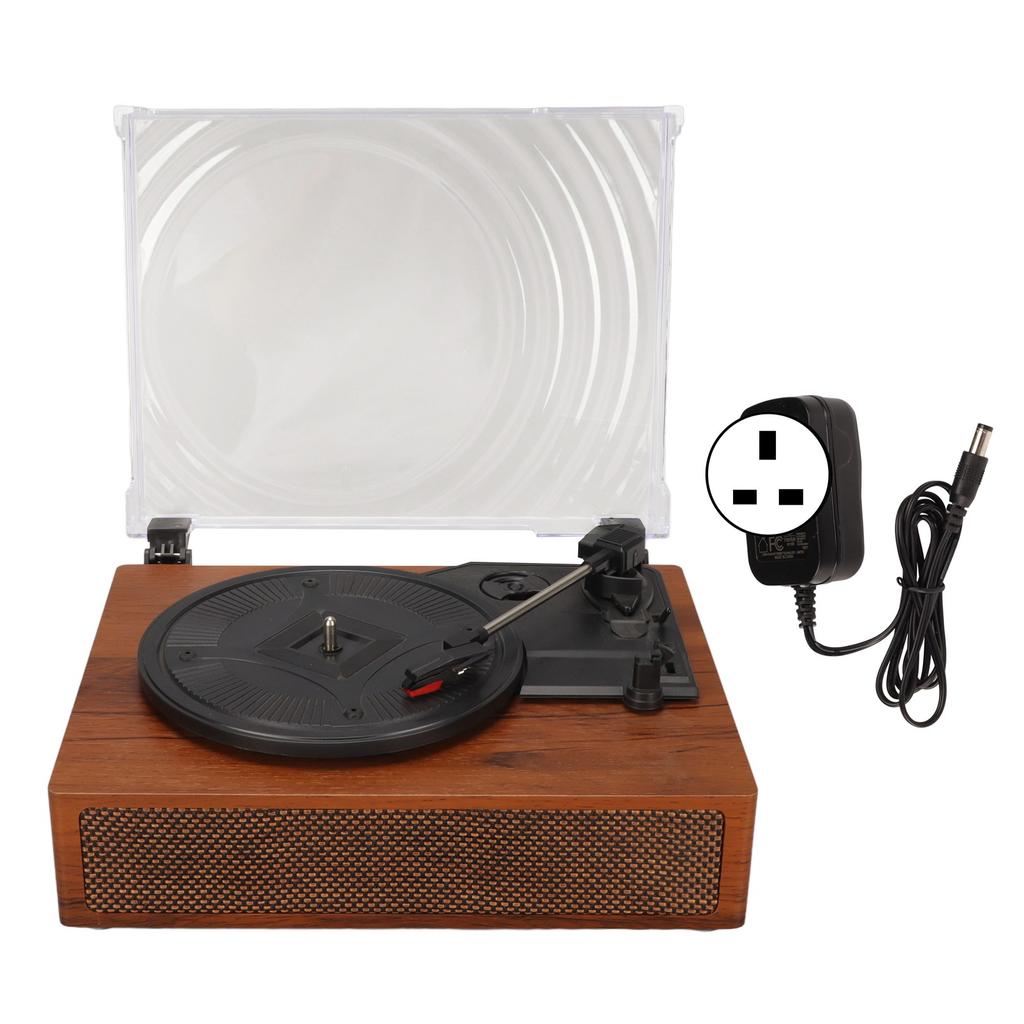 Retro Record Player Portable Bluetooth Turntable Record Player with Built In Speakers 100‑240V UK