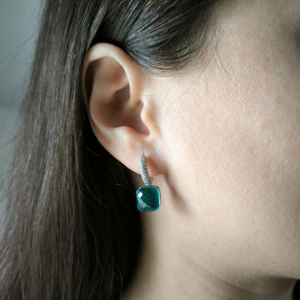 Silver Earrings with Cubic Zirkonia (2177128)