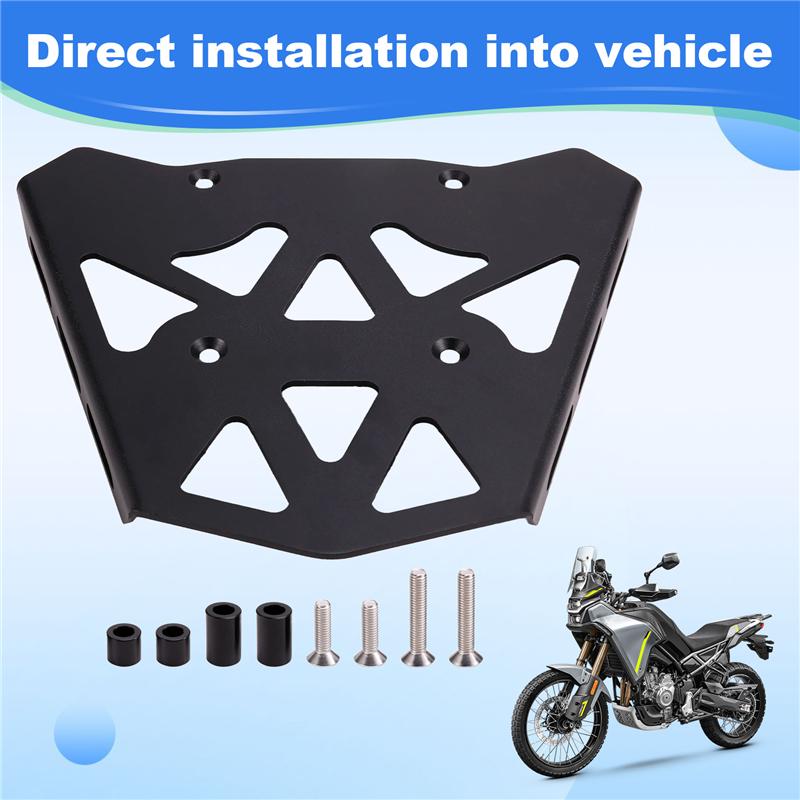 A28G-Motorcycle Rear Luggage Rack Cargo Storage Tail Box Support Shelf Bracket For CFMOTO 450MT 2024 MT450 450 MT