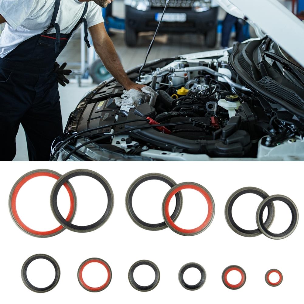 100 Stück/ 245 Stück Sortiertes Dichtungsring-Set Gummi Kombinationsdichtung Reparatur-Box