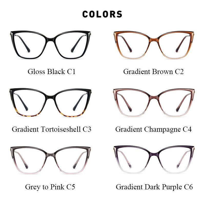 Anti Blue Light Glasses Prescription Spectacles Women -1.00,-2.00,-4.00,-5.00