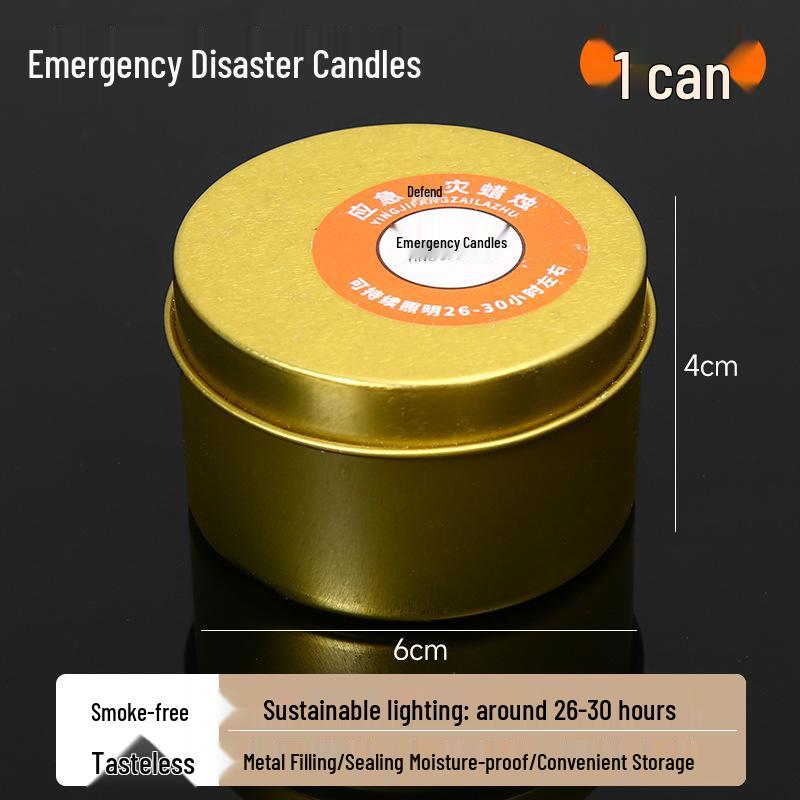 Ветрозащитные, Водонепроницаемые, Бездымные Аварийные Свечи для Отключения Электроэнергии или Использования на Открытом Воздухе 50g [1 can]