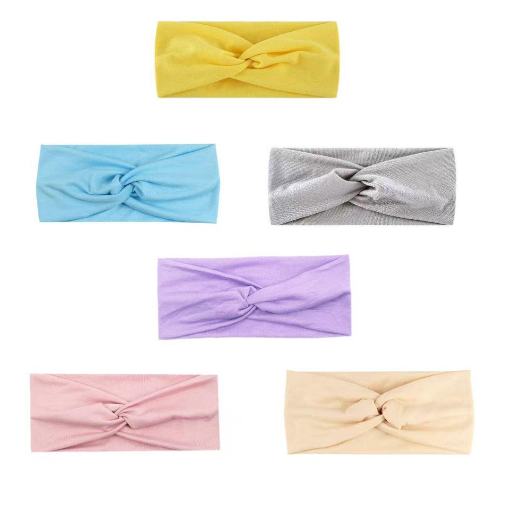 Trendy Unisex Solid Color Elastic Headband - Casual & Comfortable Hair Accessory