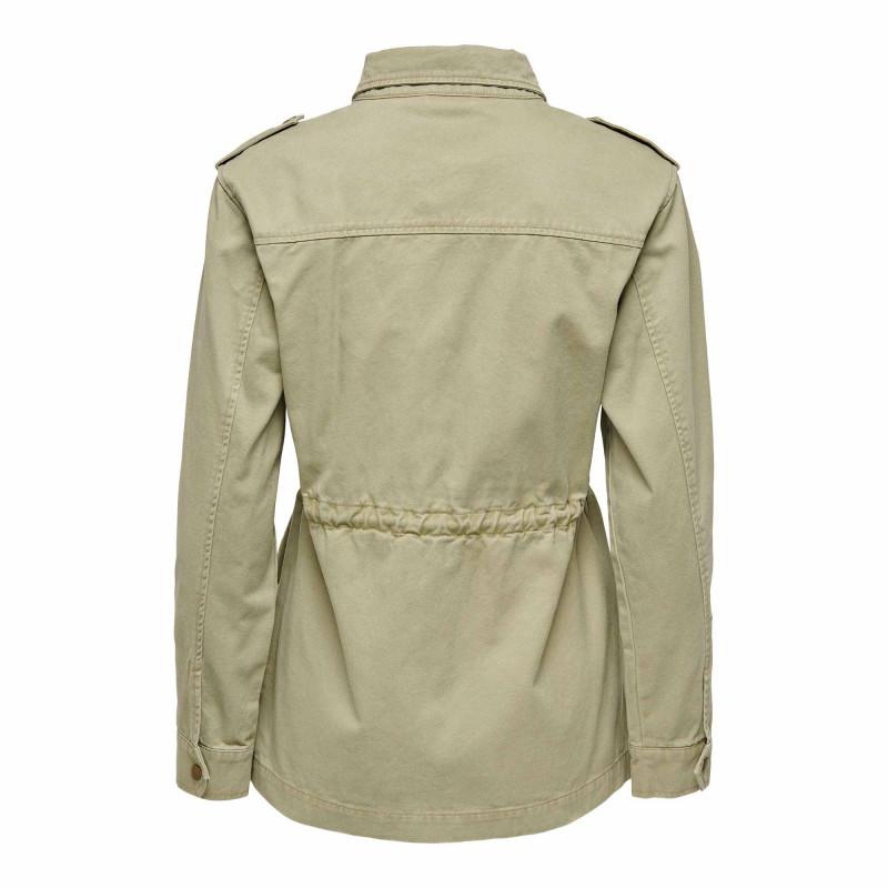 Giacca Militare Donna Primavera - In Cotone, Multi-Tasca, Stile Sahariana - Per Look Casual E Sportivo