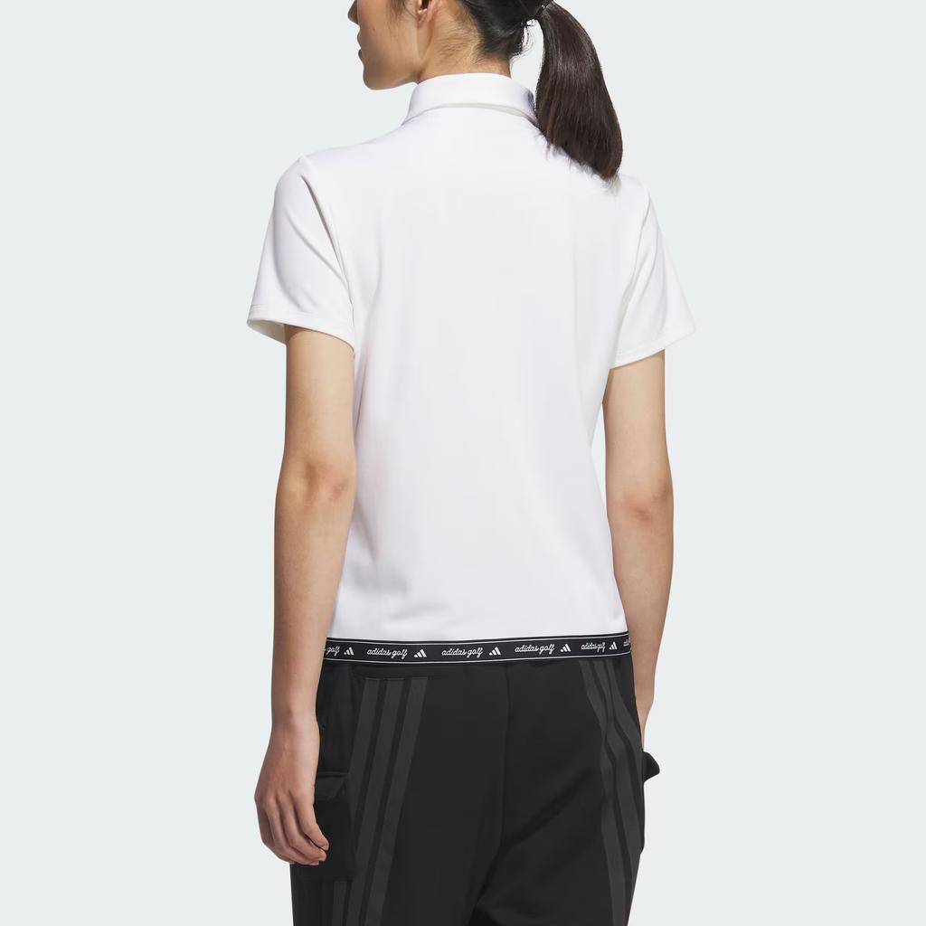 Adidas Short Sleeve Logo Golf Polo Shirt Women tops JM3015