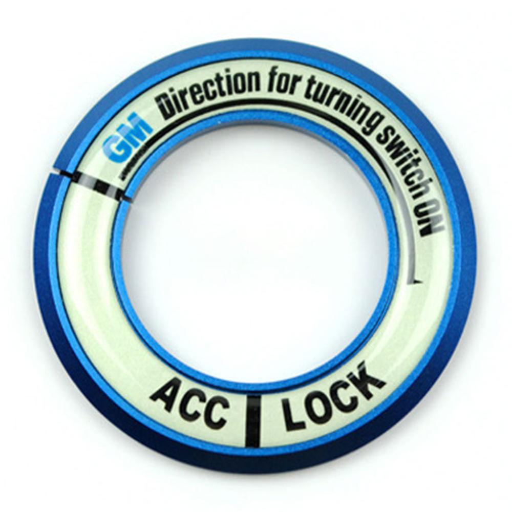 

Дополнительный цветной фонарь ночного видения, светящийся переключатель зажигания, наклейка, светящееся кольцо для ключей, декор с узором Ford для Chevrolet синий