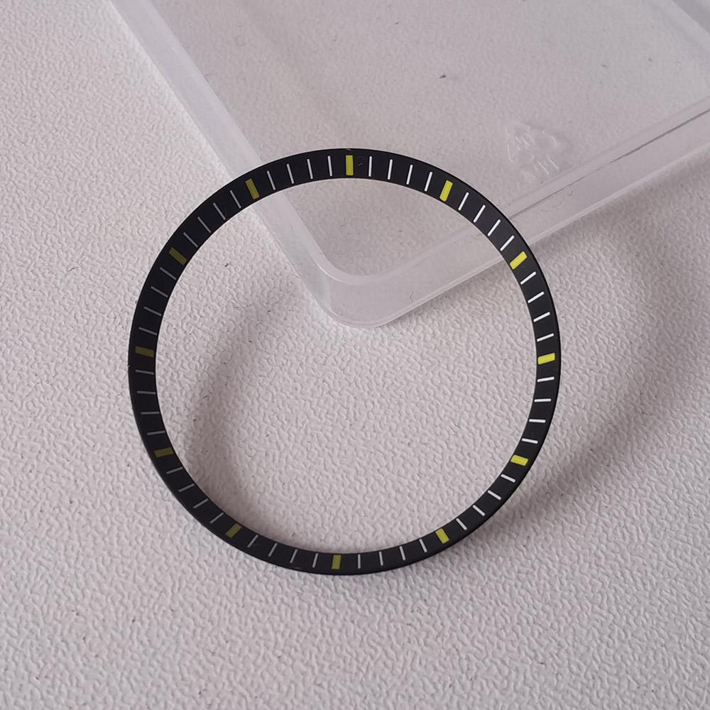 30.5*27.5mm Mod Scale Mark Watch Chapter Ring Brass For SKX007 SRPD NH35 NH36 Movement Watch Case Repair Tool Parts