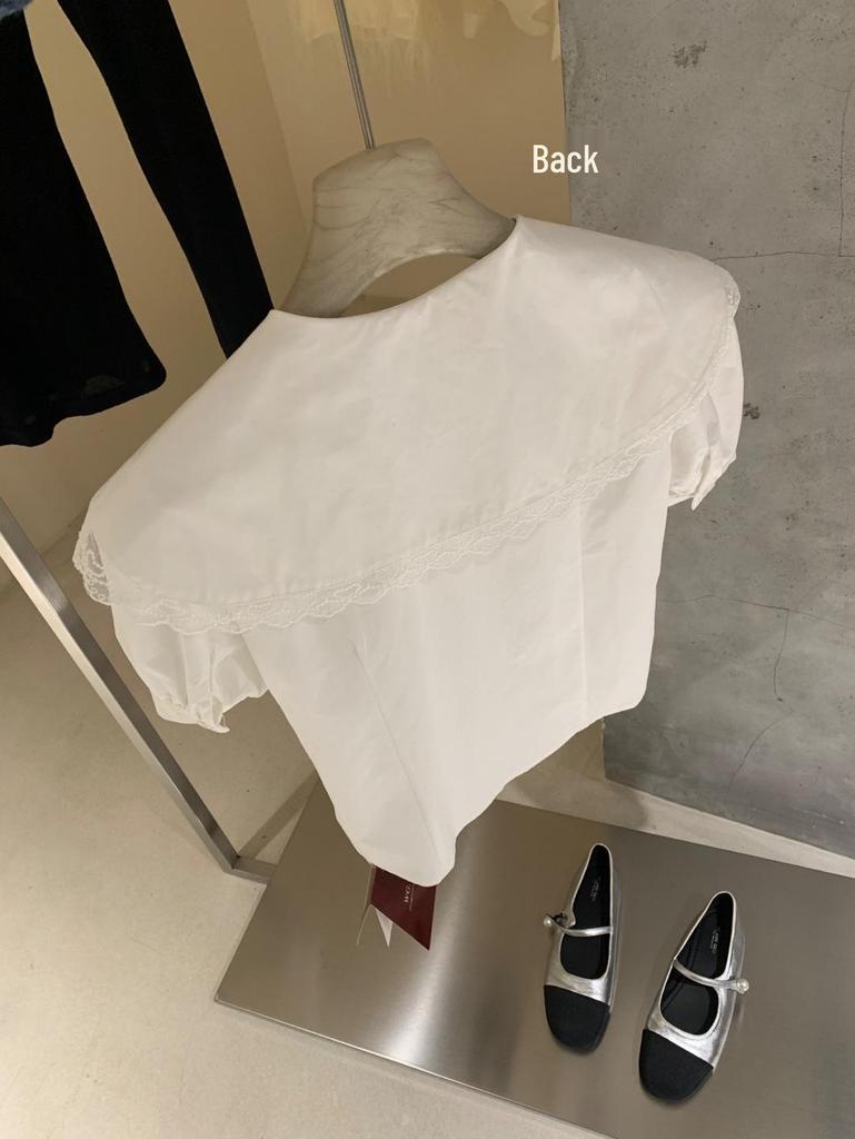 Guangzhou Thirteen Hong Women's Trendy Navy Collar Short Sleeve Shirt for Spring/Summer