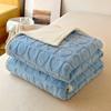 New Thickened Composite Taff Flannel Blanket for Comfortable Nap Double-sided Soft and Portable Not Easily Deformed Lamb Blanket