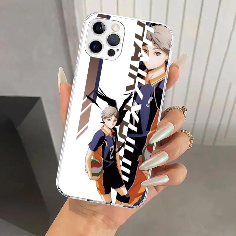 

Чехол для телефона Haikyuu Oya School Volleyball для Iphone 17 Air 16 15 Plus 14 13 Mini 12 11 Pro Max 16E 7 8 SE 2020 Мягкий Funda iPhone 12 Pro Max