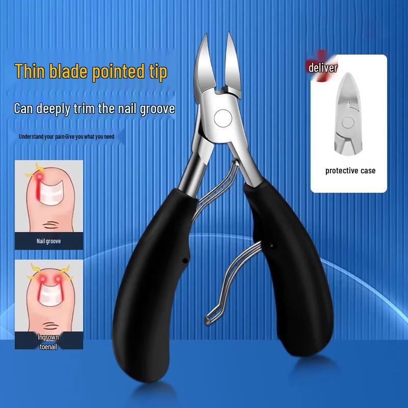 

Curved Head Anti-Splash Nail Clippers with Large Opening and Clipping Storage