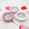 1 pz fiore vuoto 5 griglie polvere compatta ombretto caso rossetto contenitore fai da te scatola fard con pennello e specchio