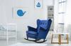 ARI Rocking Chair, Scandinavian, Family Meble, Blue, Navy Blue