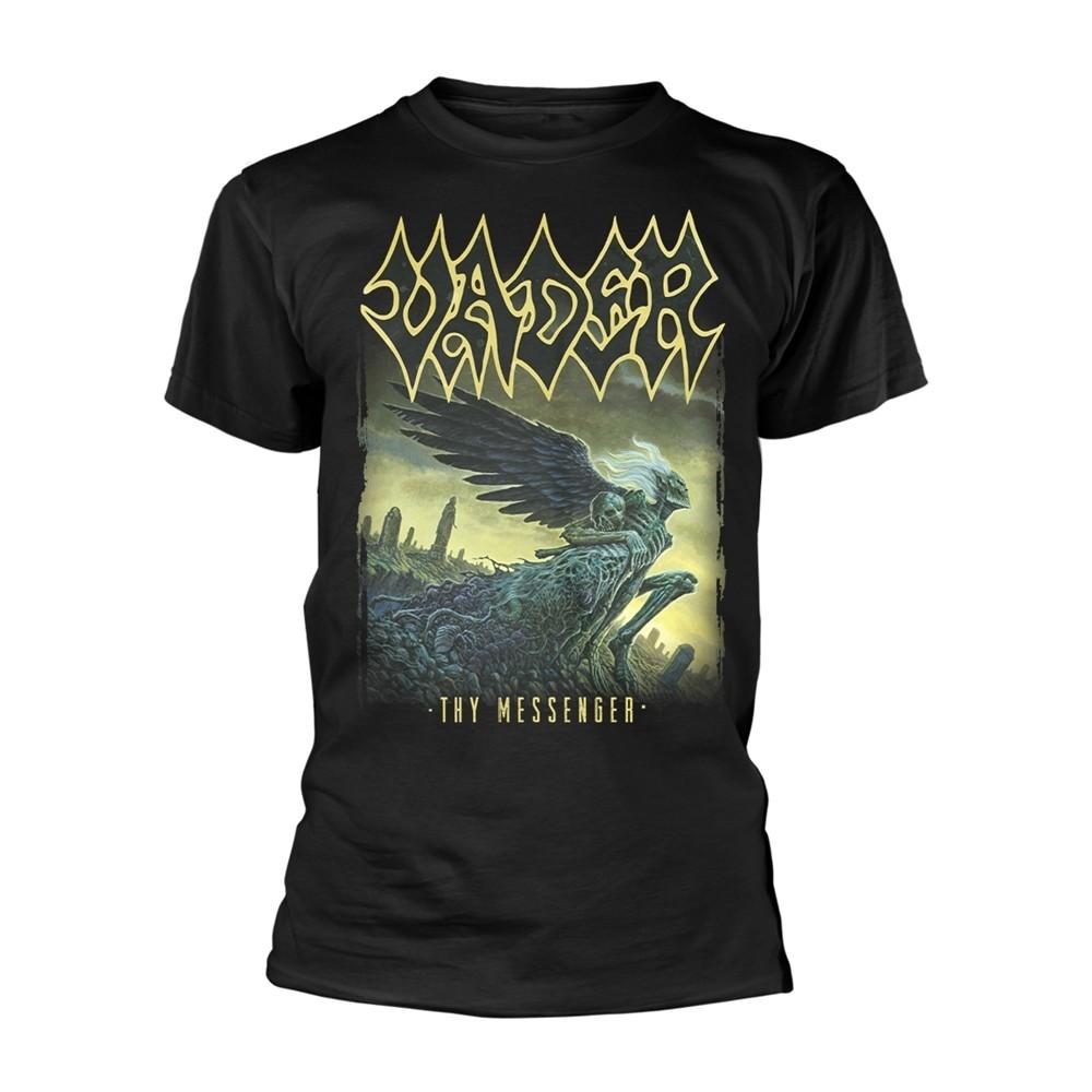 VADER - THY MESSENGER BLACK T-Shirt, Front & Back Print Small M