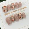 Artificial Nail Flower Manicure Wearable Nails Reusable And Nails Removable