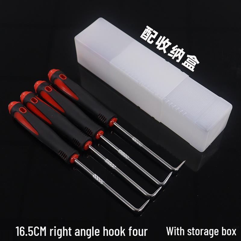 4-Piece Oil Seal Hook and Puller Tool Set for Automotive Repair