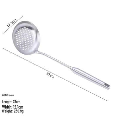 ZISIZ 304 Stainless Steel Spatula & Slotted Spoon Set