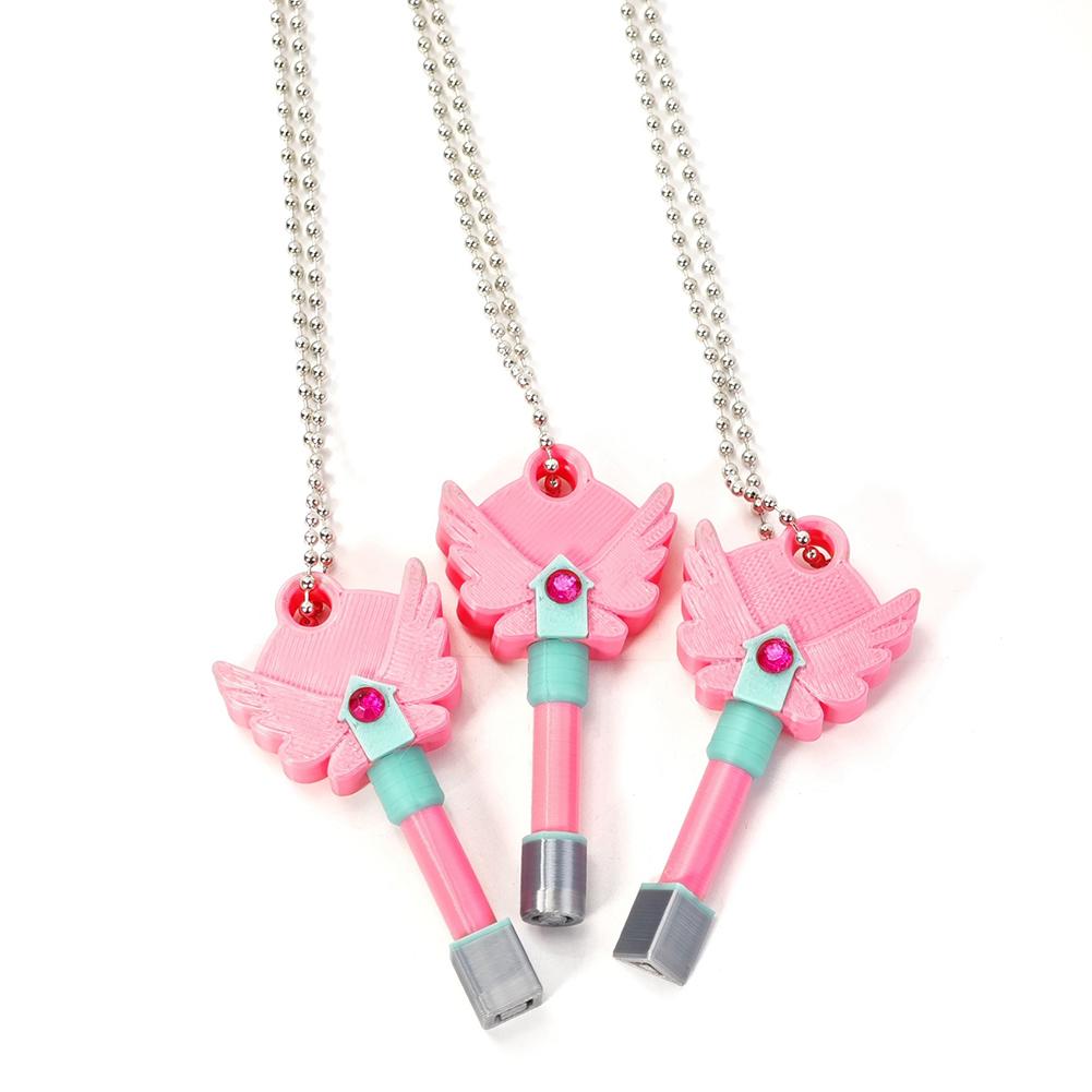 Season 3 Korean Traditional Game Squid Necklace 3D Printed Cosplay Necklace Squid Keychain for TV Fans Family Parties Gifts