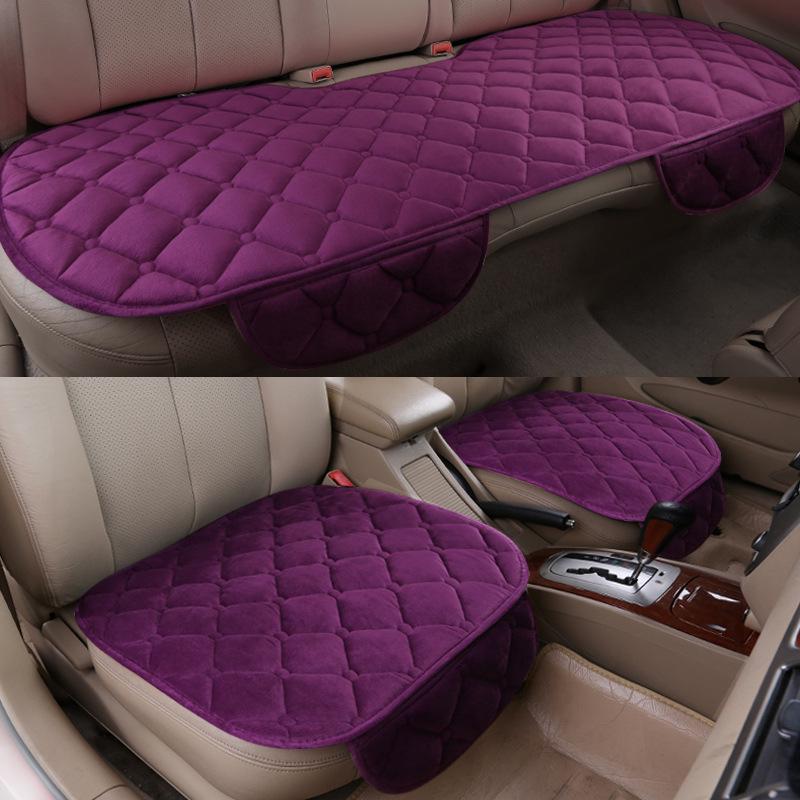 Universal Non-Slip Winter Car Seat Cushion, Tie-Free, 3-Piece Set, No Backrest