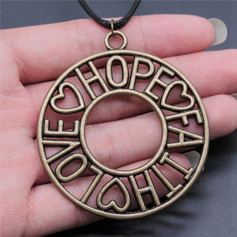 Liebesherz Engel Frieden Halskette Lederkette 45cm Damenschmuck Geburtstag Trend Beschläge