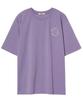 Hi With Happy Short Sleeve T-Shirt_Purple