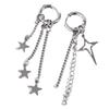 New Simple Retro Metal Earrings Tassel Star Cross Stainless Steel Earrings Earclips Ear Accessories Women