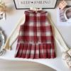 Winter Princess Sleeveless Dress - Fleece Lined, Thickened, Fashionable Baby Girl Vest Style AWA761
