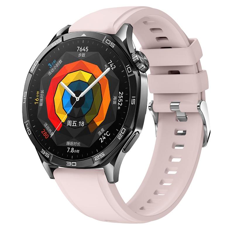 22mm Silicone Straps For Huawei Watch GT5 46 Watchband With Same Color Buckle Strap For Huawei Watch GT5 Pro 46mm