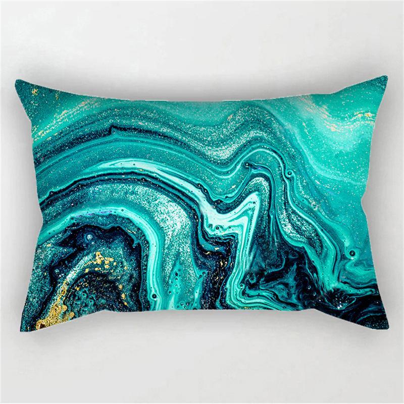 

Наволочка в полоску с синим мрамором, скандинавский домашний декор, 30*50, наволочка для объятий, современная гостиная, диван, кресло, автомобиль, наволочка 30X50cm