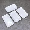 Pure White Ceramic Rectangular Dinner Plate