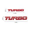3D Turbo Klistermärke Metall Krompläterad Zinklegering Märke Emblem Dekal Bildekal Klistermärke Bak-/Sidodekal Biltuning Tillbehör
